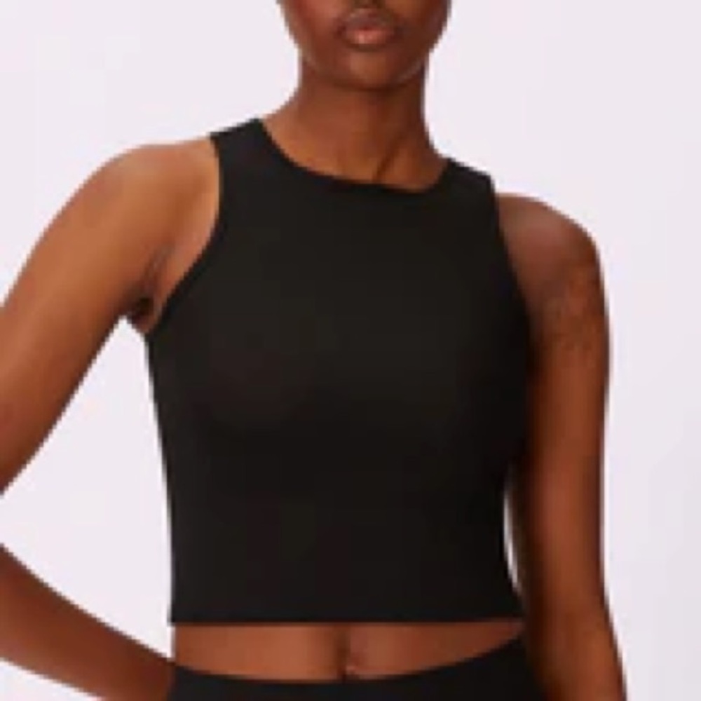 Parade Silky Mesh Black Weightless Racer Tank (2X)